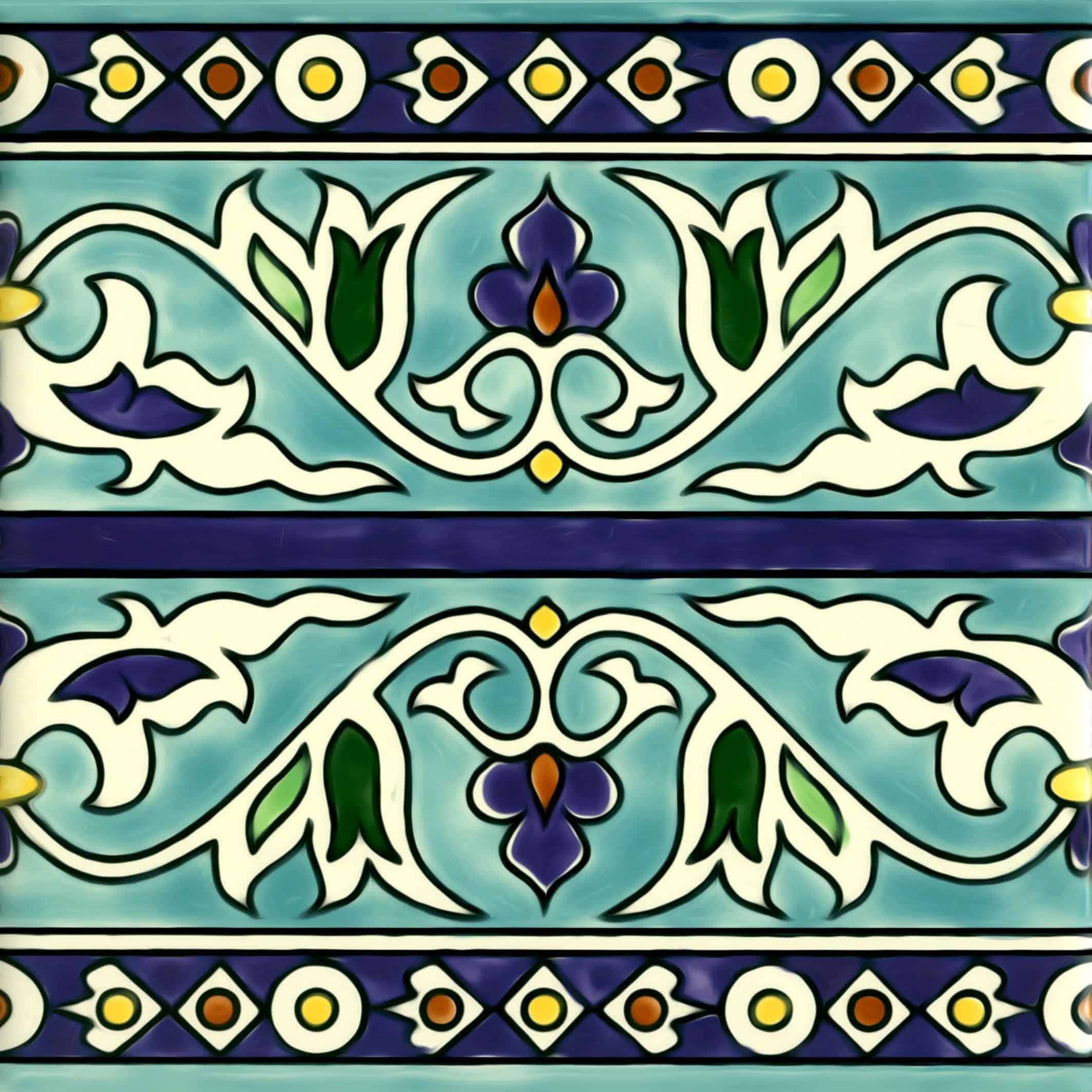 b2-light-blue-ceramic-waterline-pool-tile - Armenian Ceramics