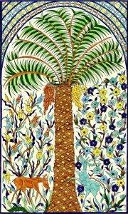 Palm Tree Tile mural