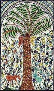 Palm Tree Tile mural
