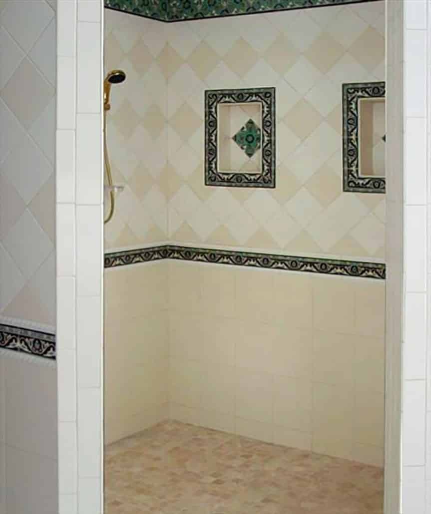 Bathroom Tile Border Design Ideas Image Of Bathroom And Closet