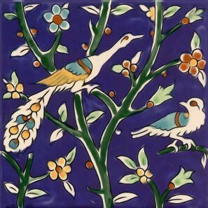hand painted tile design