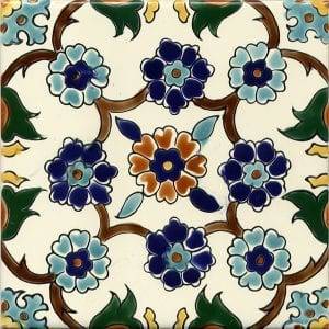 side tile pattern hand painted