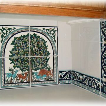 Subway tile backsplash