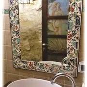 Bathroom Tile Mirror Idea