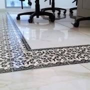 hand painted floor tiles