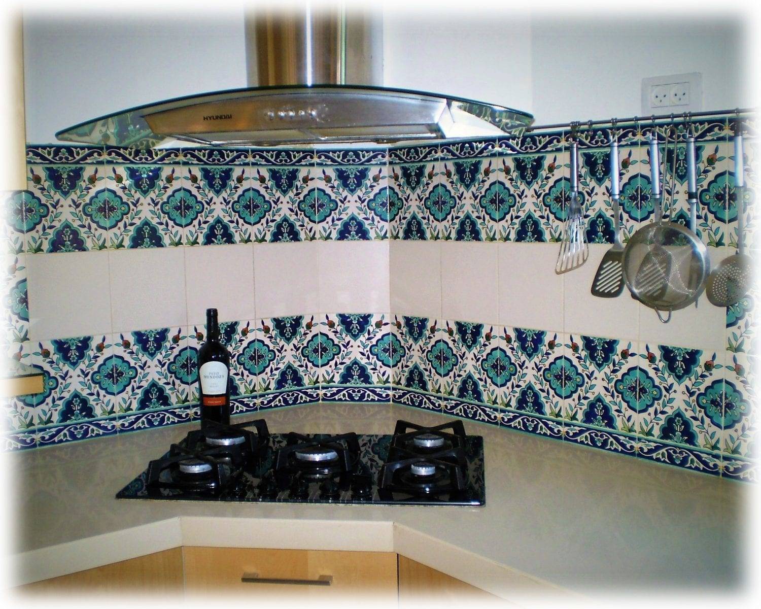 Hand painted kitchen tiles - Armenian Ceramics