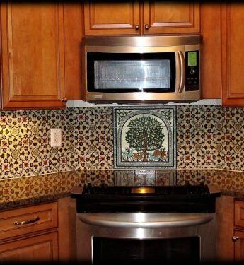 Kitchen tile backsplash