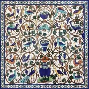 nine tile Armenian mosaic tile murals