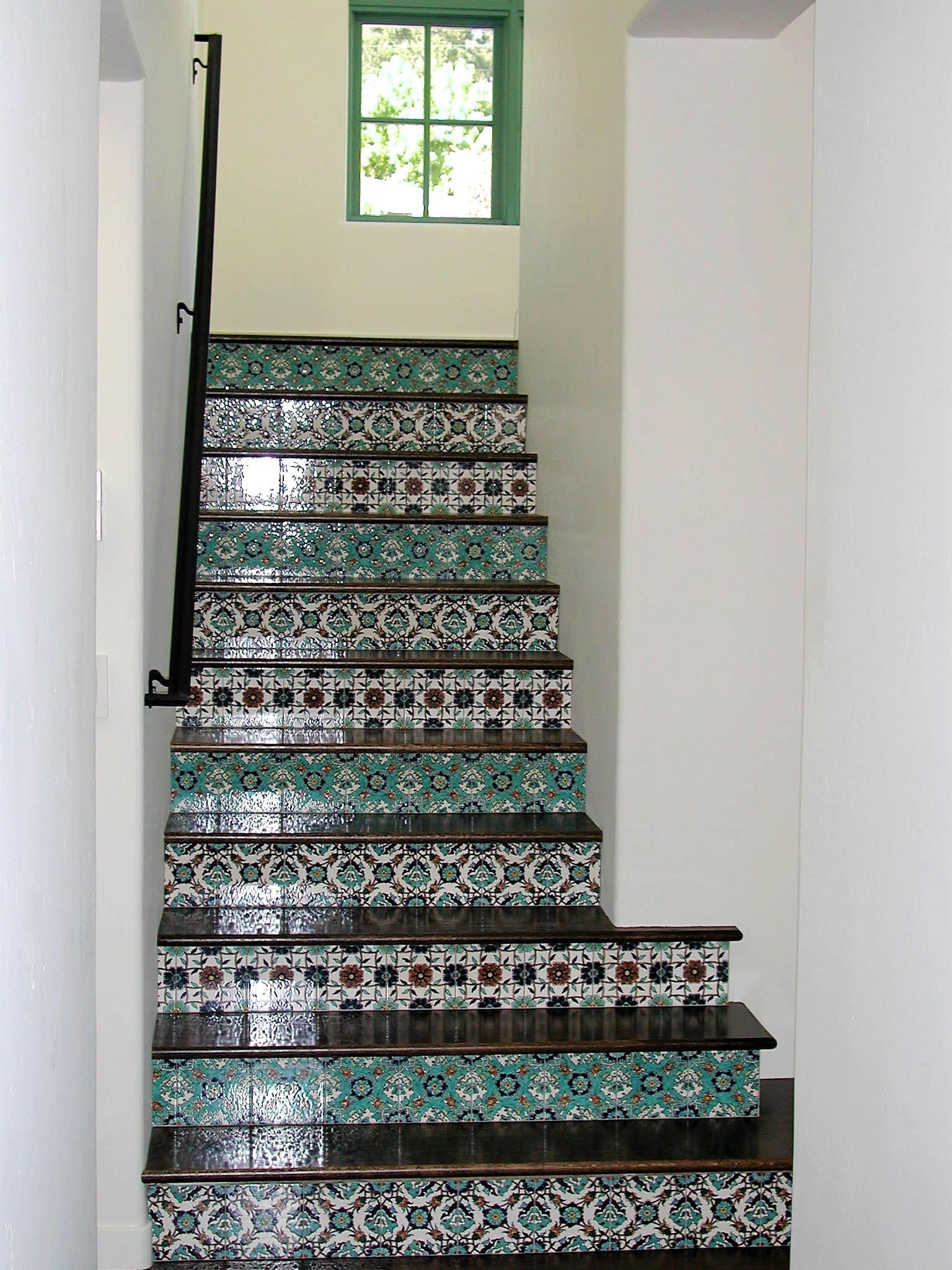 Indoor step risers tiles