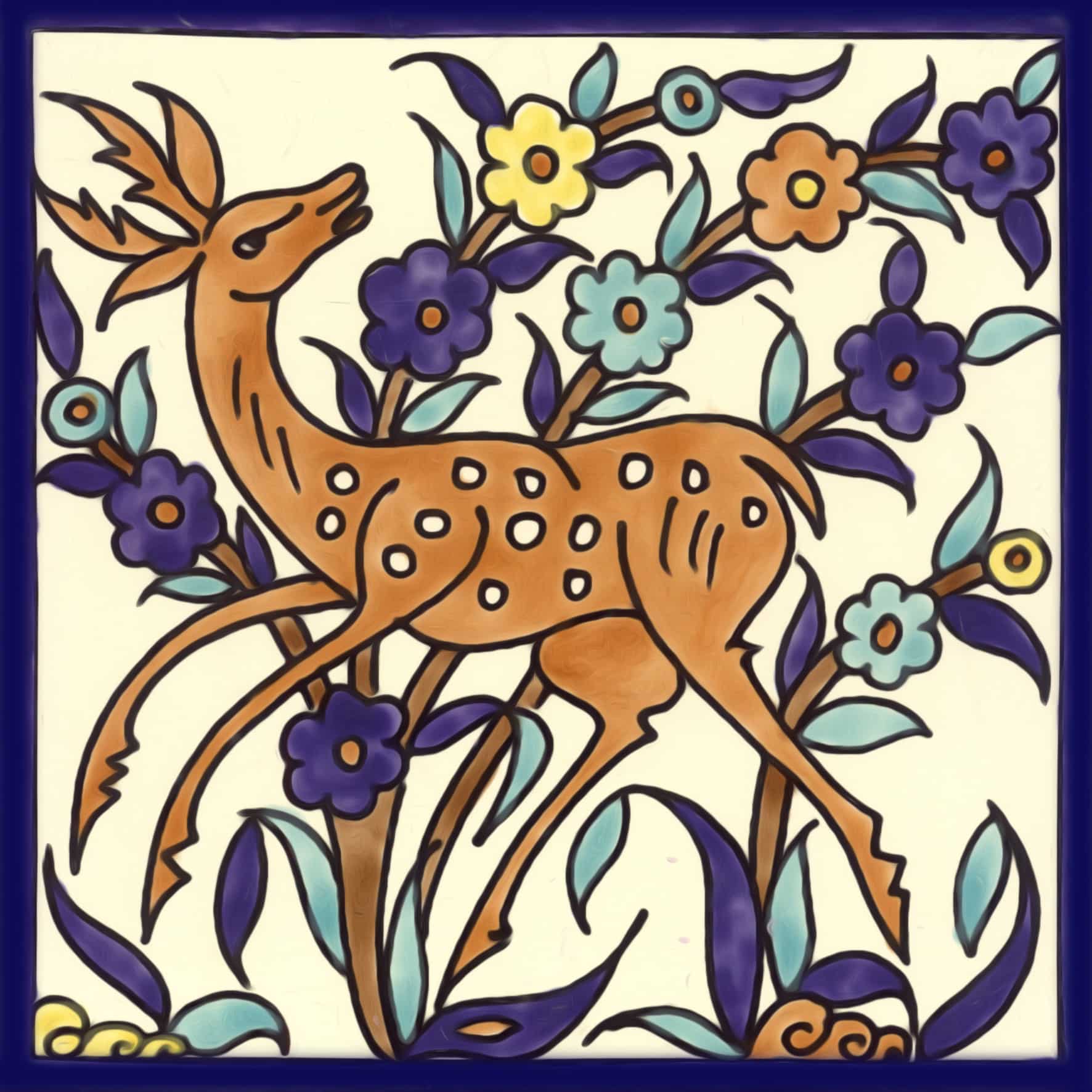 St 1 Brown Gazelle tile designs