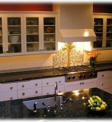 Palm Tree kitchen tile mural
