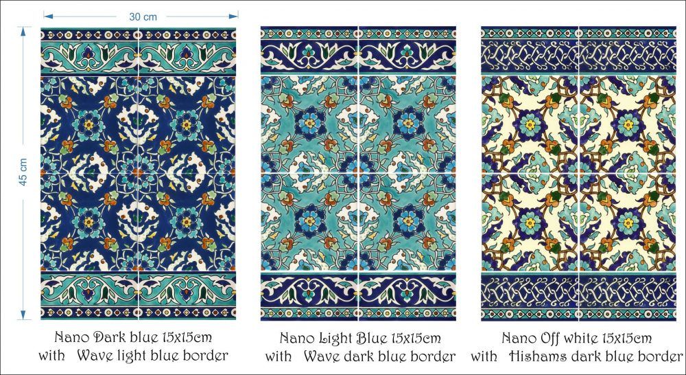 Nano series tile pattern decorative tiles