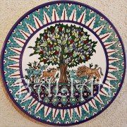 Tree of Life hand painted plate