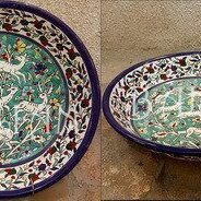 Gazelle pattern decorative bowls