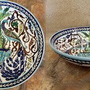 Peacock design decorative bowls