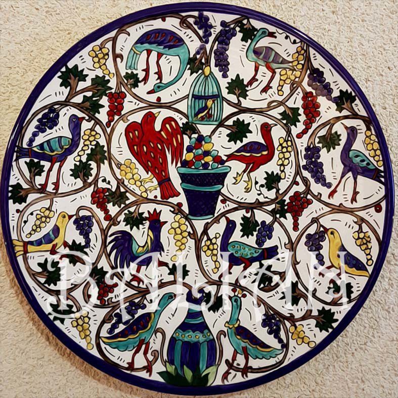 Armenian Mosaic painted plate