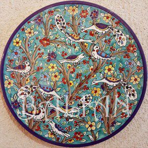 Middle East Birds Painted Plates Series