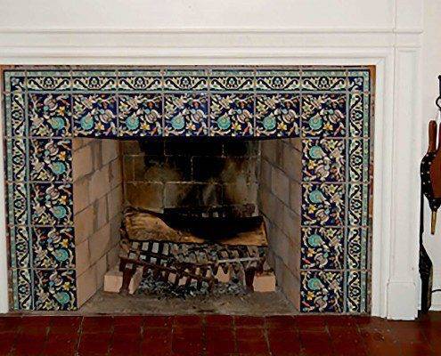 decorative fireplace tiles