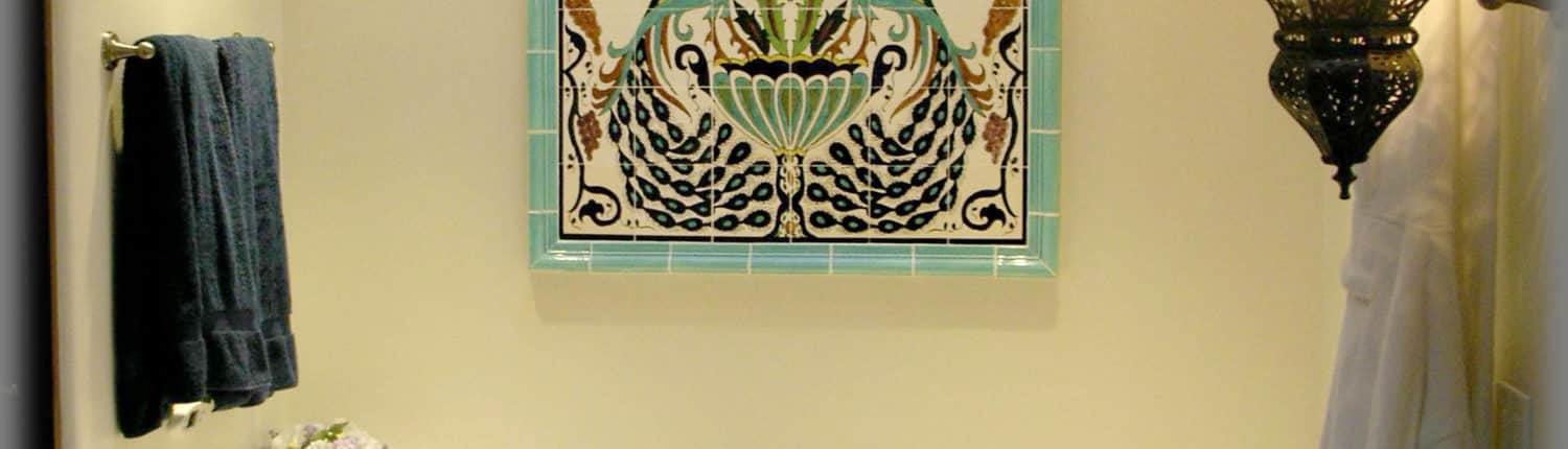 decorative bathroom tile murals