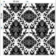 Decorative tiles black and white