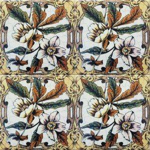 Four Leaf Victorian Tile