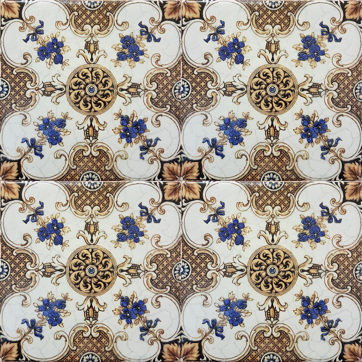 Floral Victorian Tiles together