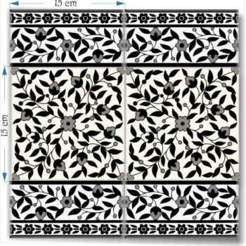 Floral Decorative Tiles and borders