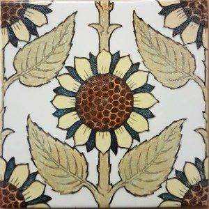 Art Deco Tile Sunflower