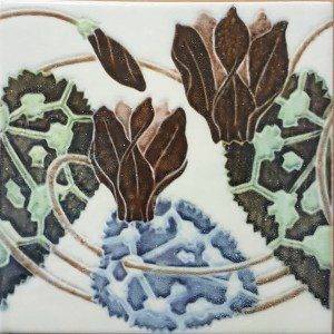 Lilly pattern art deco tile series