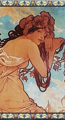 Mucha art nouveau tiles 3