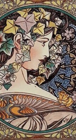 mucha art nouveau tiles