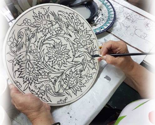 How we make our hand painted plates