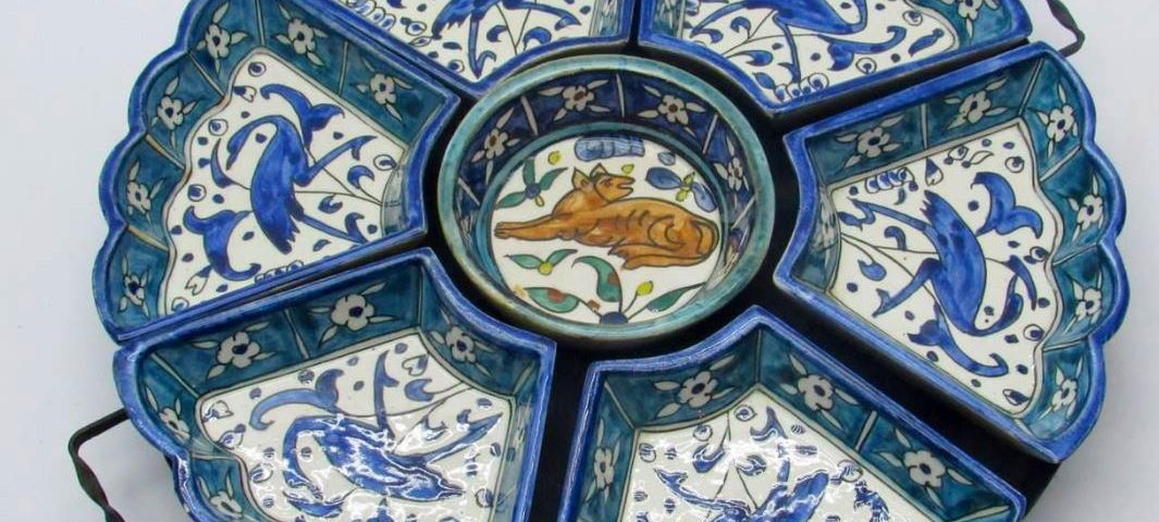 hand painted pottery