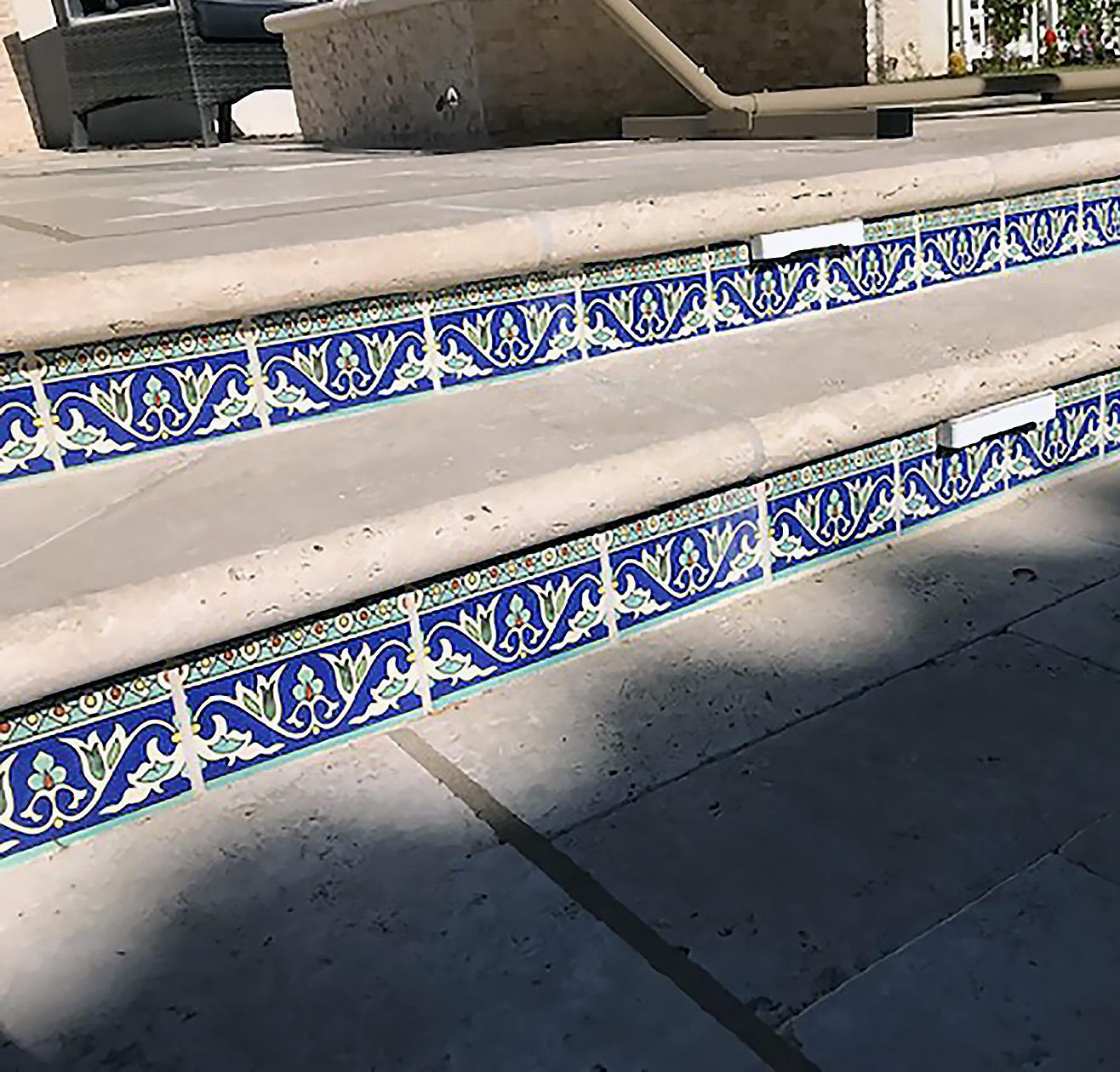 15x10cm custom stair riser tiles