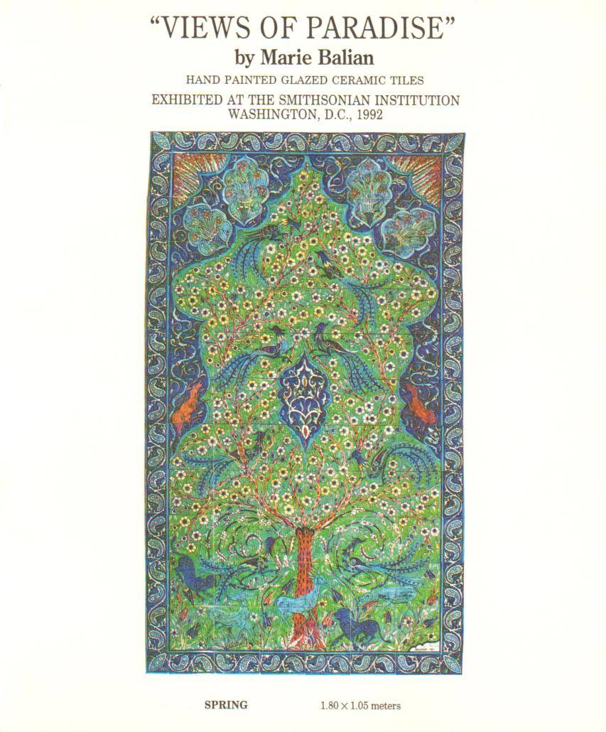 The Smithsonian catalogue of Marie Balian artistic tile paintings and murals 1992