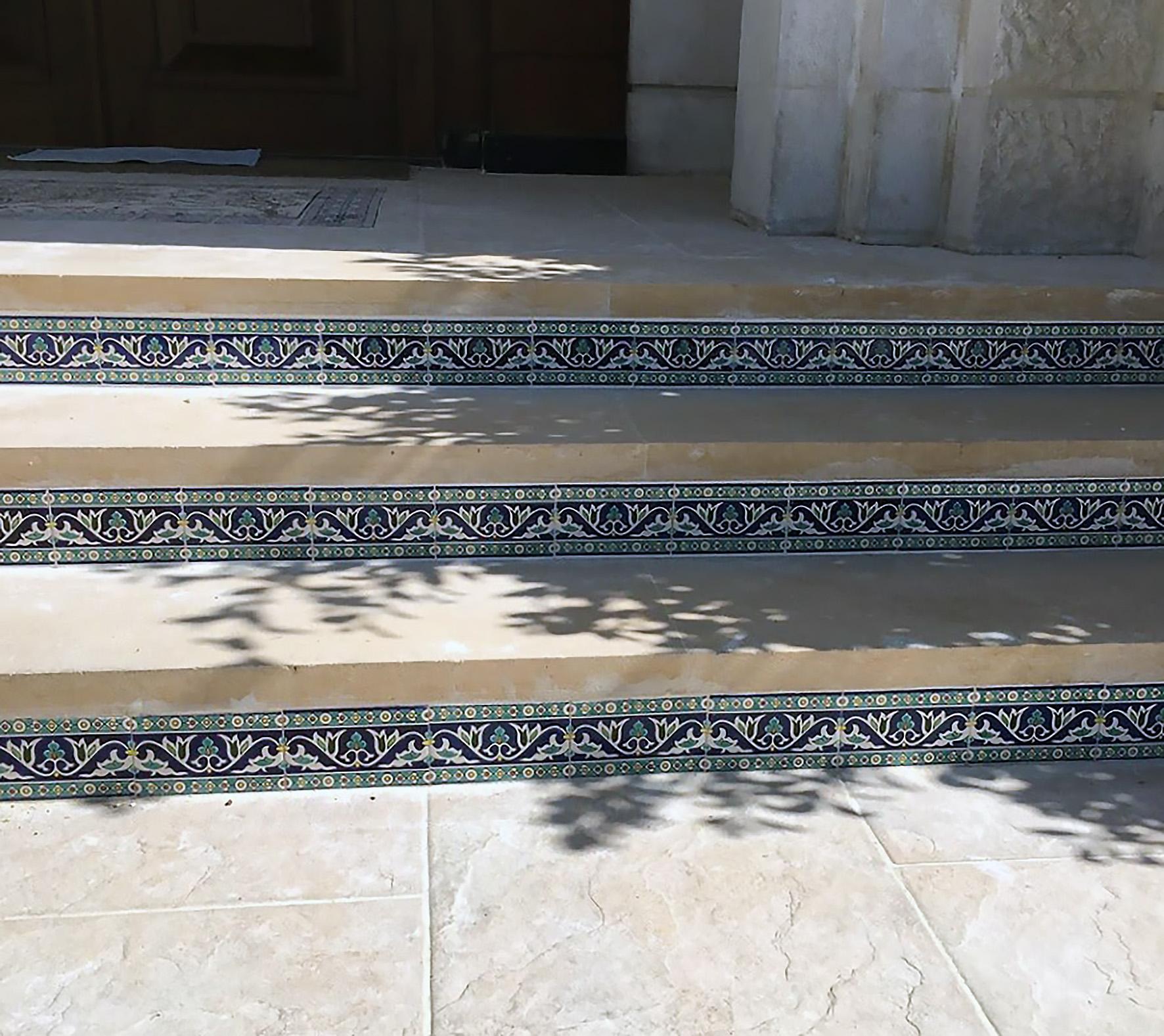 exterior porcelain stair riser tiles