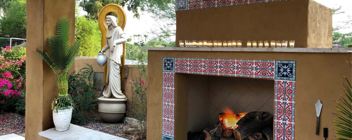 fireplace tyle design - Balian - Armenian Ceramics fireplace tyle design