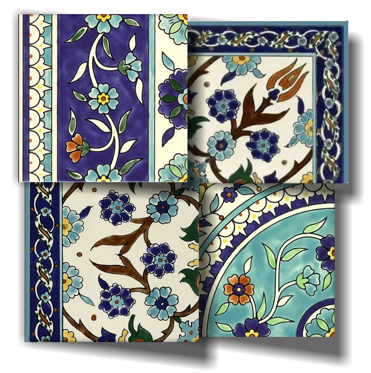 Modular painted tiles