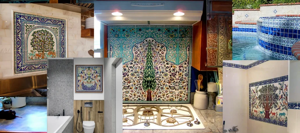 Inspirations by our clients flat - Balian - Armenian Ceramics Inspirations by our clients using our hand painted tiles