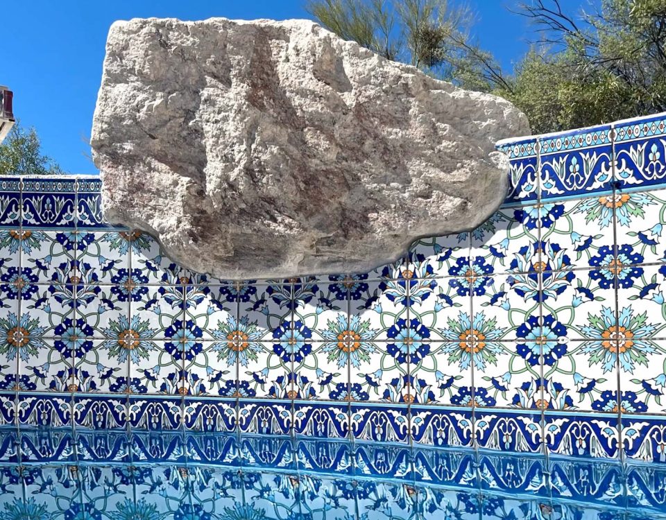 handmade porcelain Balinese 6x6 inch pool tiles