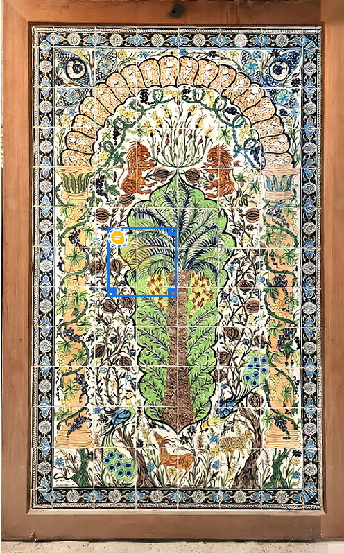 hand-painted tiles-in-a-hotel - Balian - Armenian Ceramics