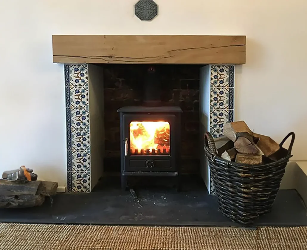 Fireplace Tiles with Square tile pattern A - Balian - Armenian Ceramics Fireplace-Ideas-with-Tile