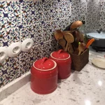 - Balian - Armenian Ceramics white-kitchen-with-blue-tiles