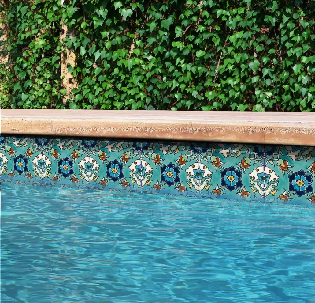 NAno light blue pool tiles - Balian - Armenian Ceramics