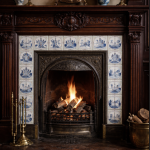 - Balian - Armenian Ceramics blue-fireplace-tiles