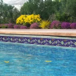 Mediterrenean style pool tiles