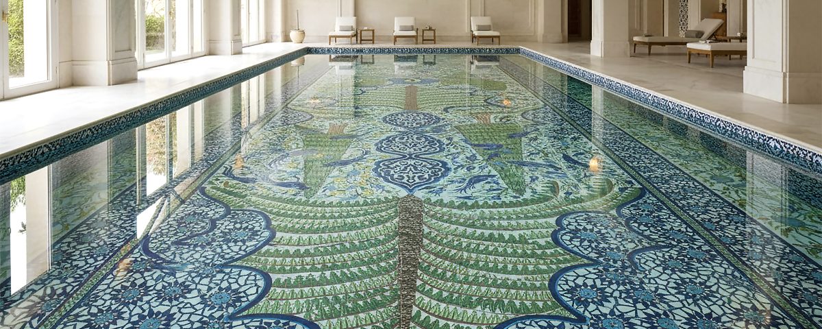 luxurious Mediterranean Pool tiles